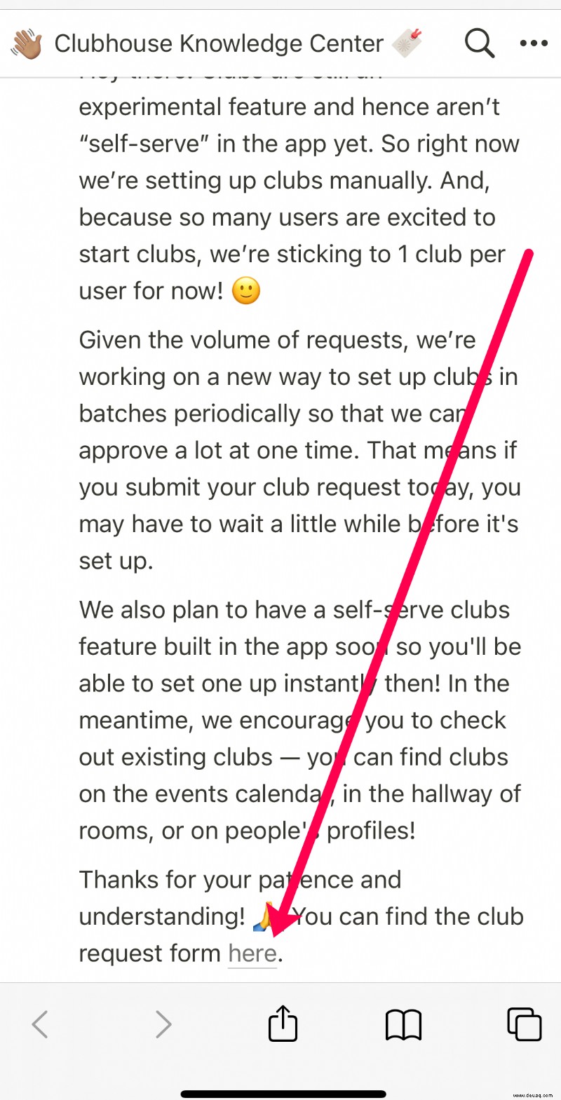 So treten Sie einem Club in der Clubhouse-App bei