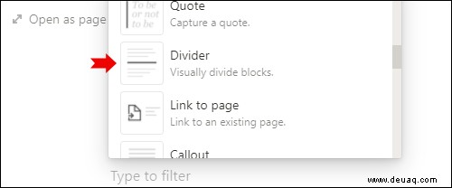 So erstellen Sie eine vertikale Trennlinie in Notion