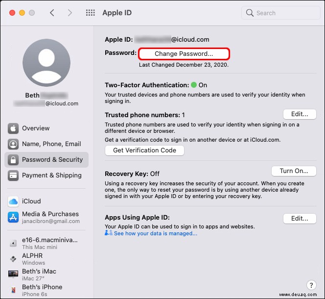 So ändern Sie E-Mail, Telefonnummer, Passwort und mehr der Apple-ID