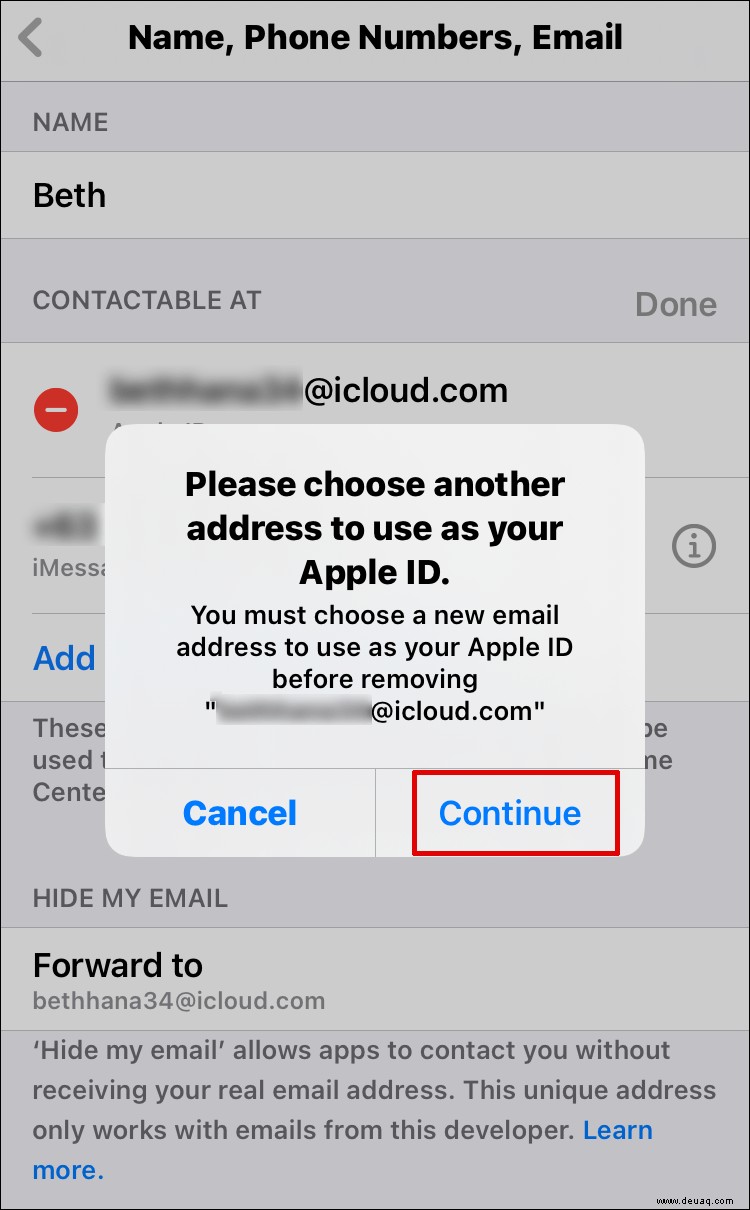 So ändern Sie E-Mail, Telefonnummer, Passwort und mehr der Apple-ID