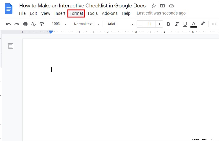 So erstellen Sie eine Checkliste in Google Docs