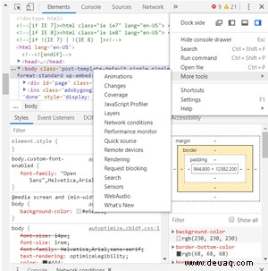 So ändern Sie die User-Agent-Zeichenfolge in Google Chrome