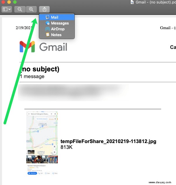 So hängen Sie eine E-Mail an eine E-Mail in Gmail an
