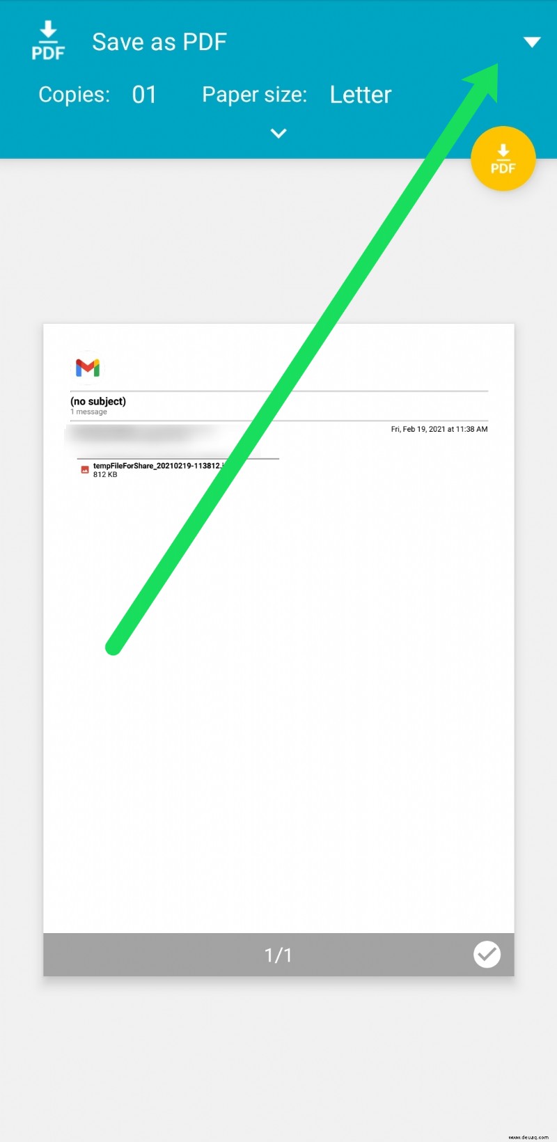 So hängen Sie eine E-Mail an eine E-Mail in Gmail an