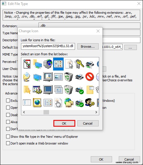 So ändern Sie die Standardsymbole in Windows 10