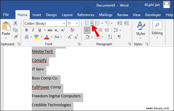 So erstellen Sie eine Checkliste in Microsoft Word