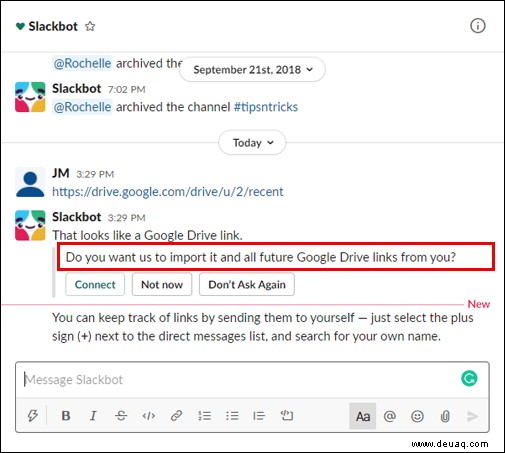 So verbinden Sie Google Drive mit Slack