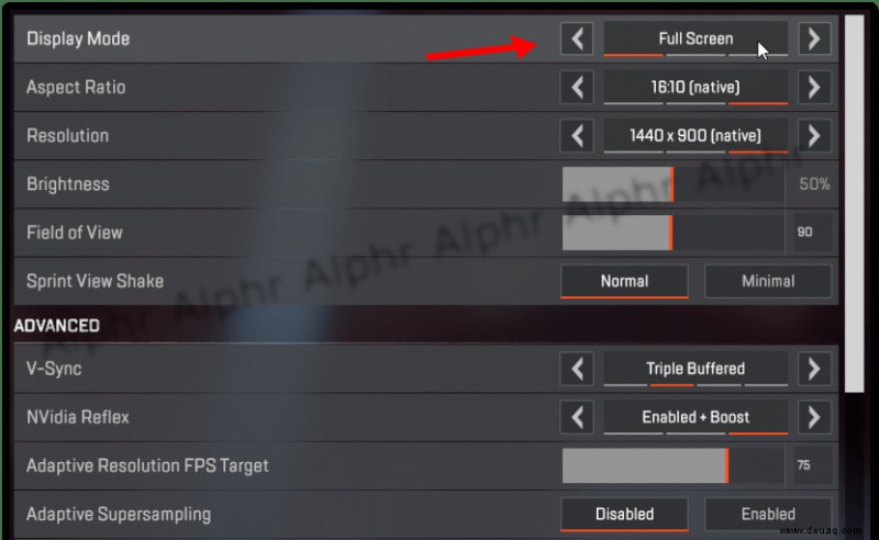 Erhöhen der FPS in Apex Legends unter Windows 10