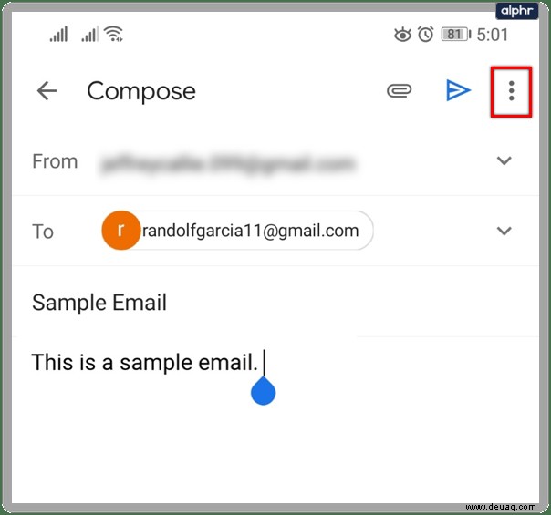 So planen Sie den Versand einer Google Mail zu einem späteren Zeitpunkt