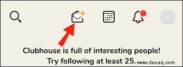So senden Sie eine Einladung in der Clubhouse-App