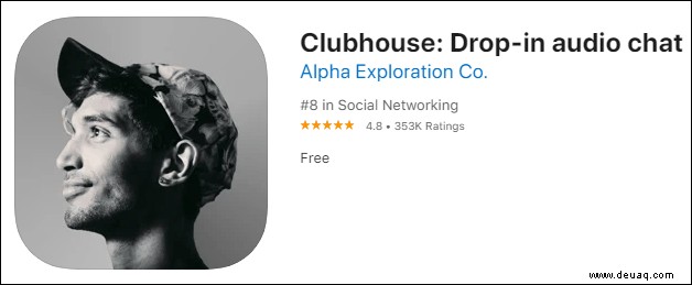 Anpingen von Followern in der Clubhouse-App