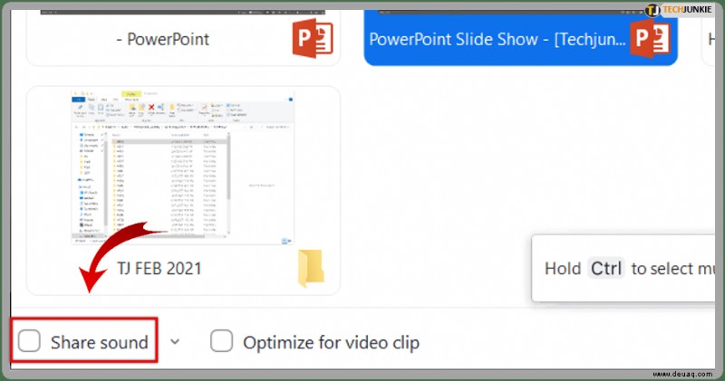 So teilen Sie eine PowerPoint-Präsentation auf Zoom