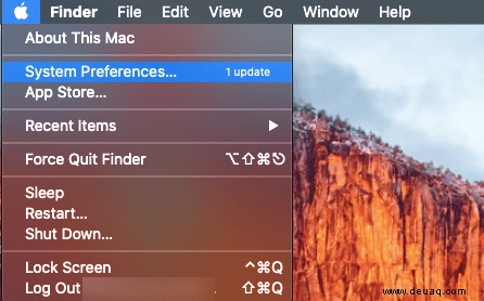 Anpassen der Mausempfindlichkeit auf dem MacBook