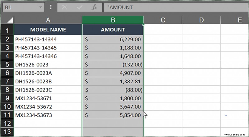 So vertauschen Sie zwei Spalten in Excel