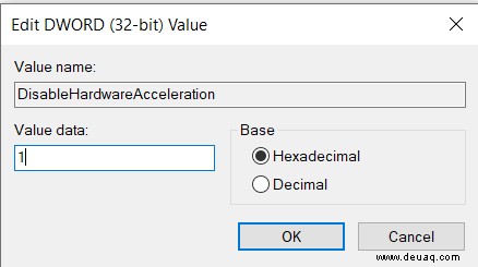 So deaktivieren Sie die Hardwarebeschleunigung