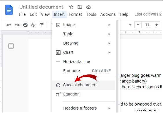 So fügen Sie in Google Docs hochgestellt oder tiefgestellt hinzu