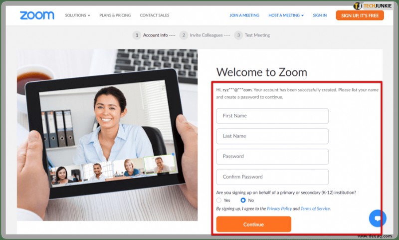 So erstellen Sie ein Zoom-Konto