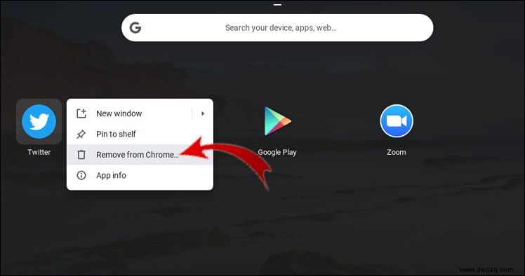 So löschen Sie Apps von einem Chromebook