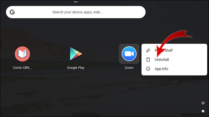 So löschen Sie Apps von einem Chromebook