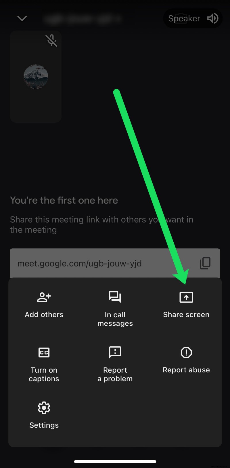 So teilen Sie den Bildschirm in Google Meet