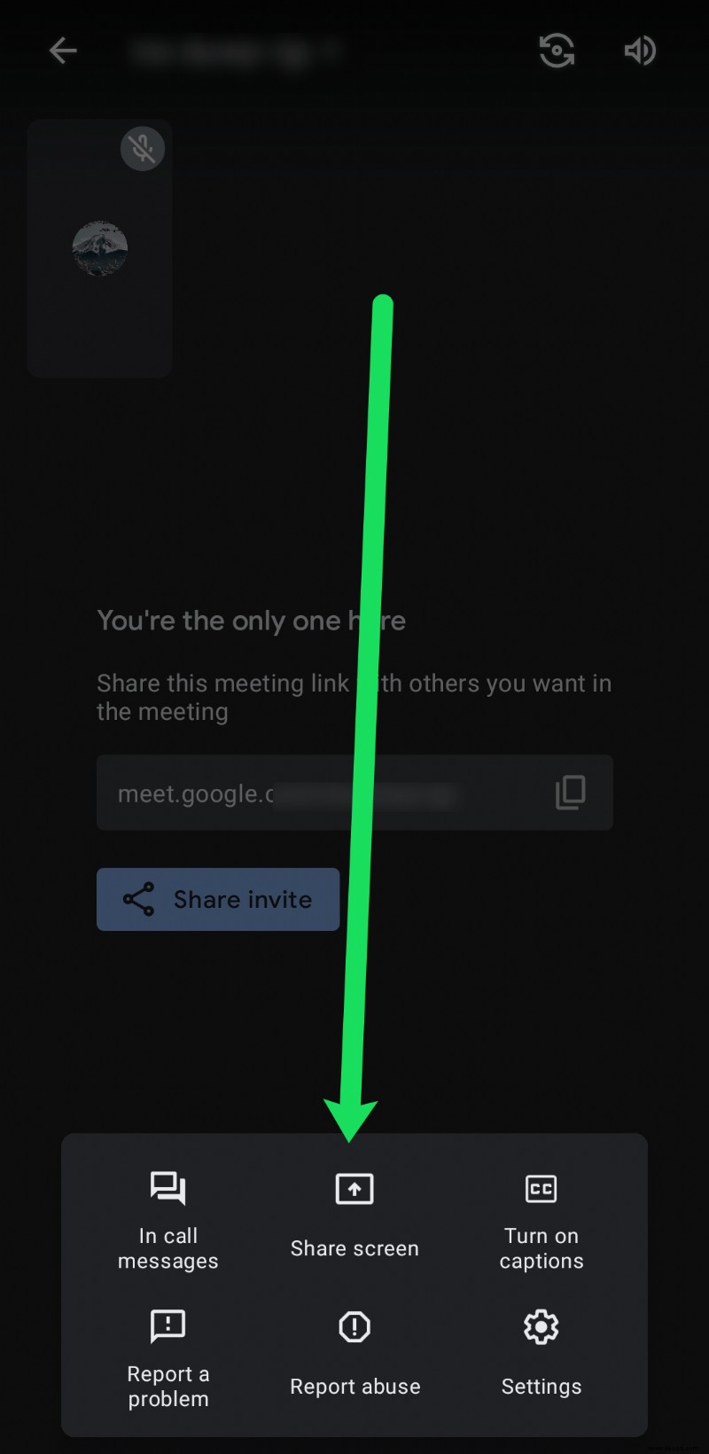So teilen Sie den Bildschirm in Google Meet