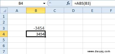 Absolute Werte in Excel ermitteln