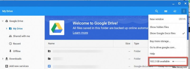 So geben Sie Google Drive-Speicherplatz frei