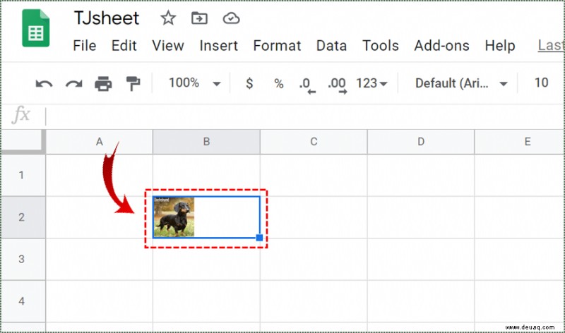 So fügen Sie ein Bild zu Ihrer Google-Tabellenzelle hinzu