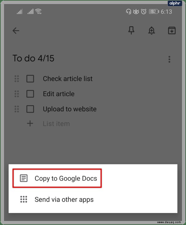 So fügen Sie eine PDF-Datei zu Google Notizen hinzu