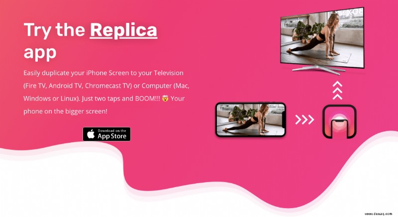 Bildschirmspiegelung und Übertragung mit Replica auf iOS