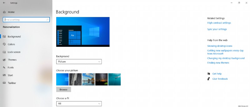 So ändern Sie Ihr Windows 10-Hintergrundbild