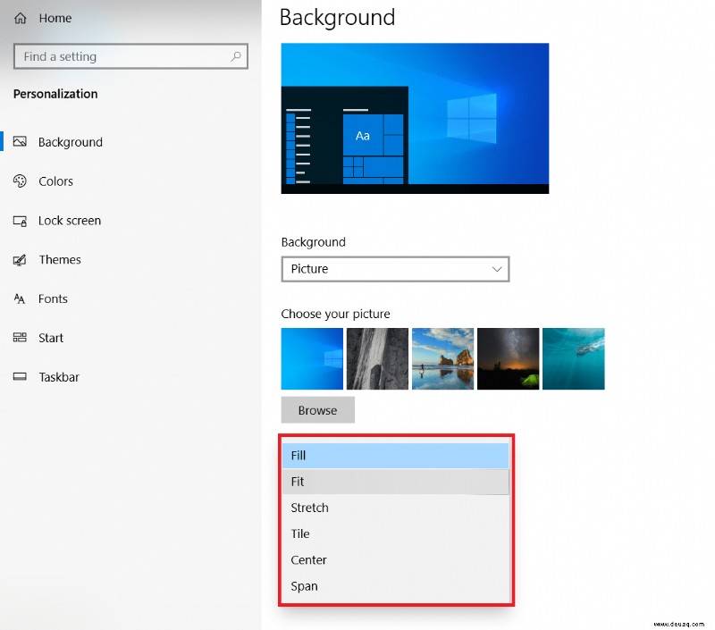 So ändern Sie Ihr Windows 10-Hintergrundbild