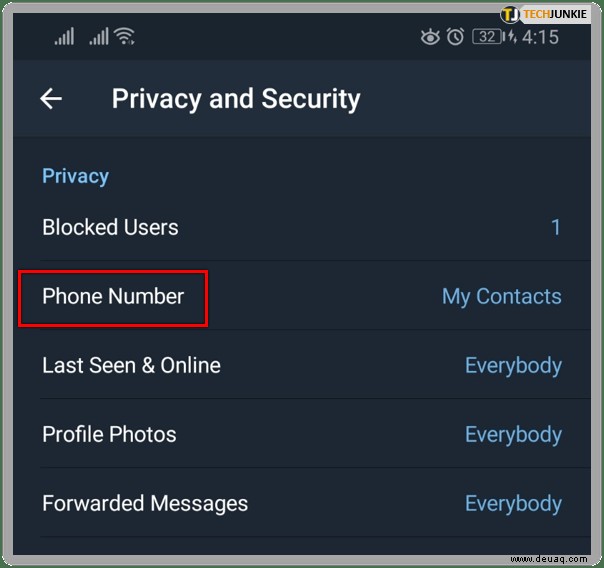 So verbergen Sie Ihre Telefonnummer in Telegram