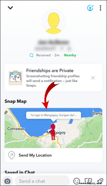So zeigen Sie die Karte in SnapChat an