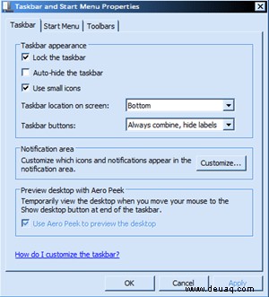 Ausblenden der Taskleiste auf dem zweiten Monitor