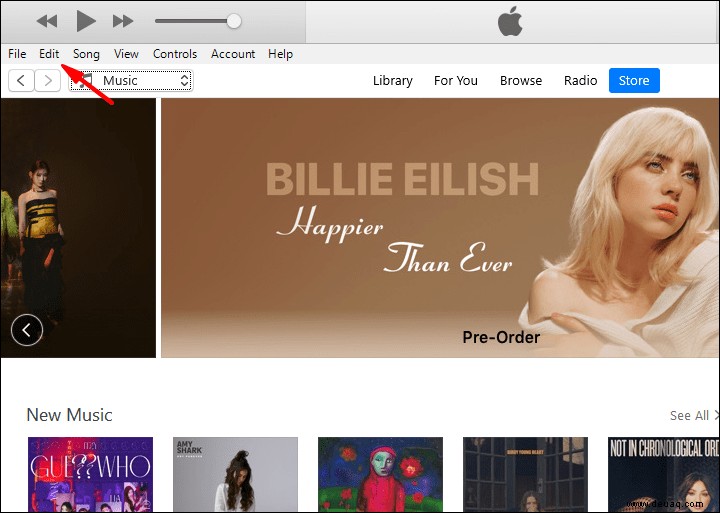 iTunes:Musik zur Bibliothek hinzufügen