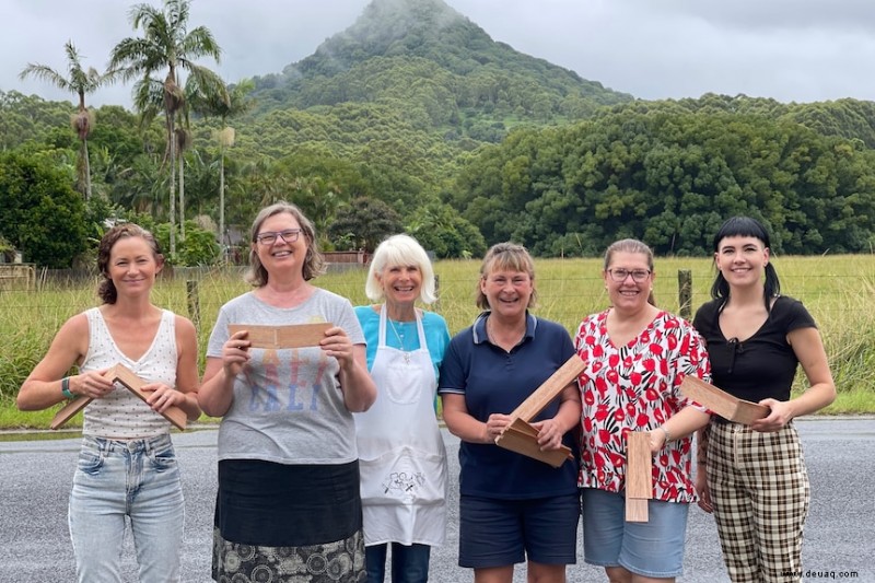 Patt wurde von der einzigen Frau in ihrer Holzbearbeitungsklasse in den 80ern zur Mentorin für andere in Mullumbimby