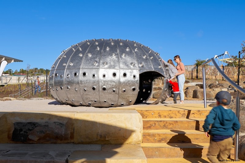 Wie Kingston Park, einer der interessantesten Spielplätze Tasmaniens, entworfen wurde
