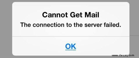 So beheben Sie „E-Mail kann nicht abgerufen werden, die Verbindung zum Server ist fehlgeschlagen“ auf iPhone und iPad 