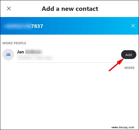 So fügen Sie einen Kontakt in Skype hinzu