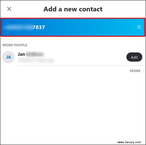 So fügen Sie einen Kontakt in Skype hinzu