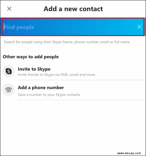 So fügen Sie einen Kontakt in Skype hinzu