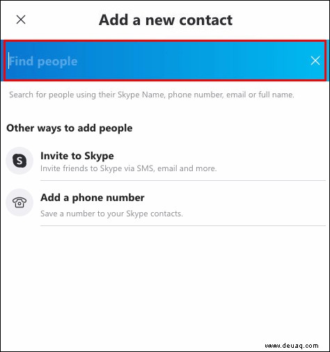 So fügen Sie einen Kontakt in Skype hinzu