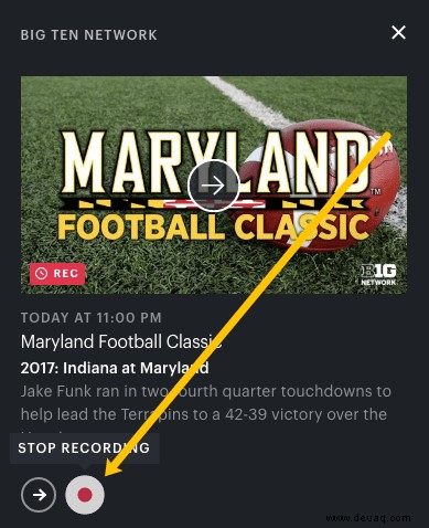 So stoppen Sie die Aufzeichnung einer Sendung in Hulu Live