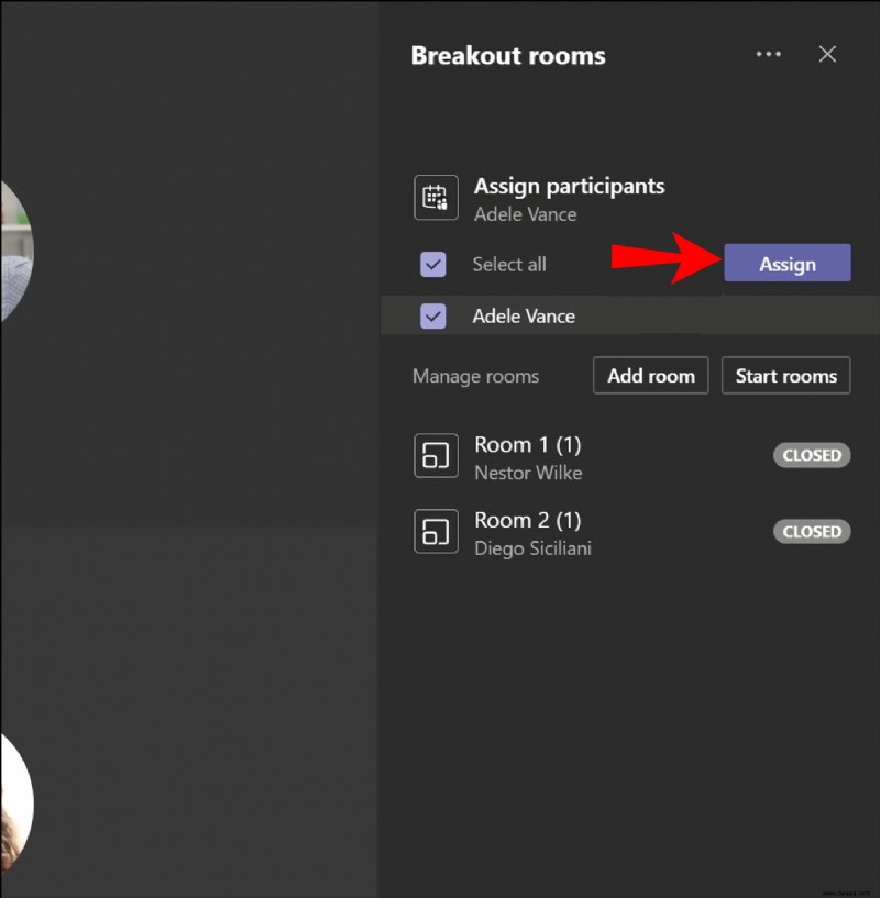 Beitritt zu Breakout Rooms in Microsoft Teams