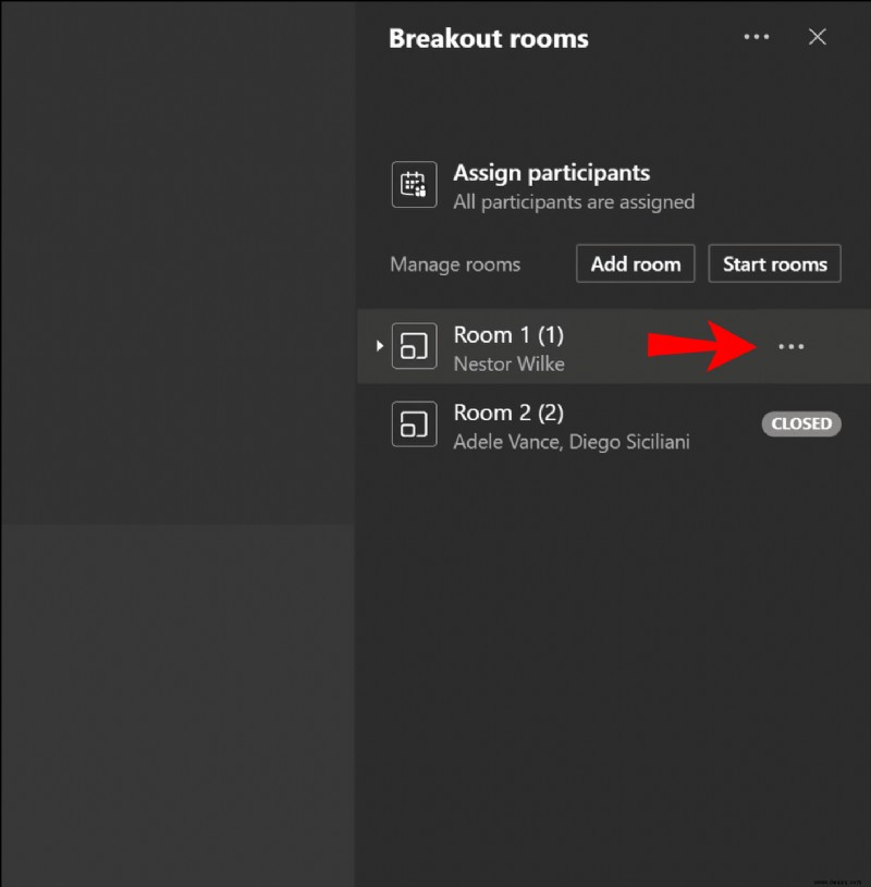 Beitritt zu Breakout Rooms in Microsoft Teams