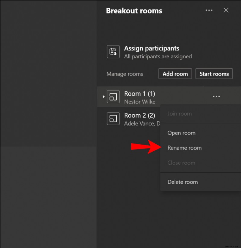 Beitritt zu Breakout Rooms in Microsoft Teams