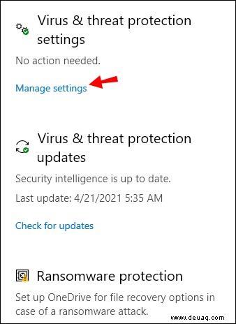 So löschen Sie Windows 10 Defender