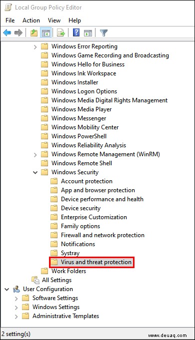 So löschen Sie Windows 10 Defender