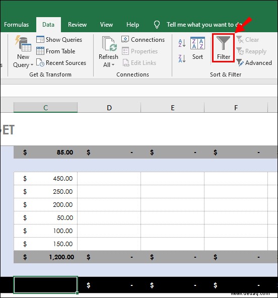 So summieren Sie eine Spalte in Microsoft Excel